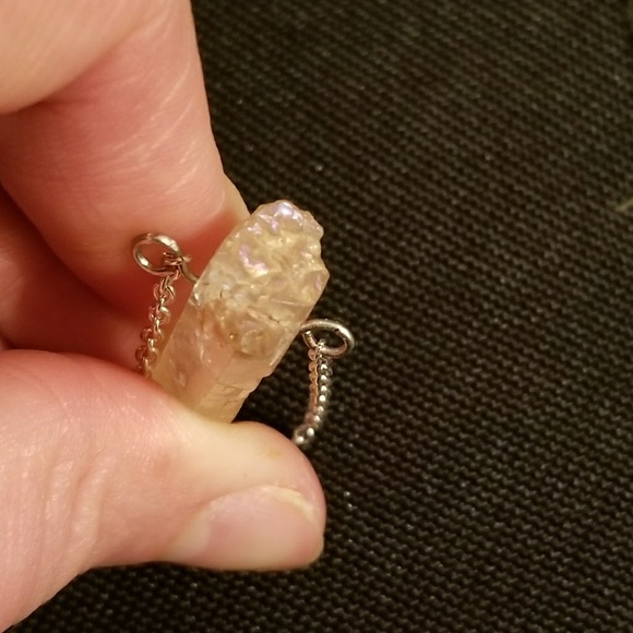 🍑Peach Quartz🍑 Necklace - Slvr Chain - Picture 5 of 5